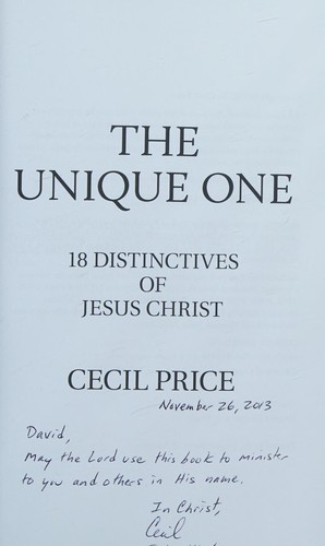 Cover for The Unique One