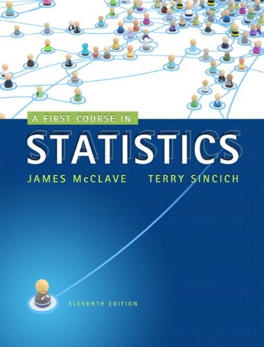 Cover for A first course in statistics