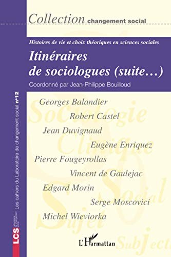 Cover for Itinéraires de sociologues (suite--)
