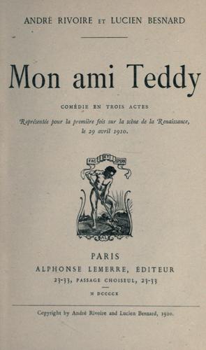 Cover for Mon ami Teddy