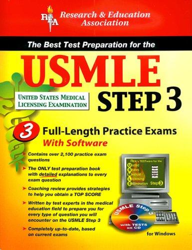 Cover for The USMLE Step 3 with CD (REA) - The Best Test Prep for the USMLE Step 3 (Test Preps)