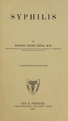 Cover for Syphilis