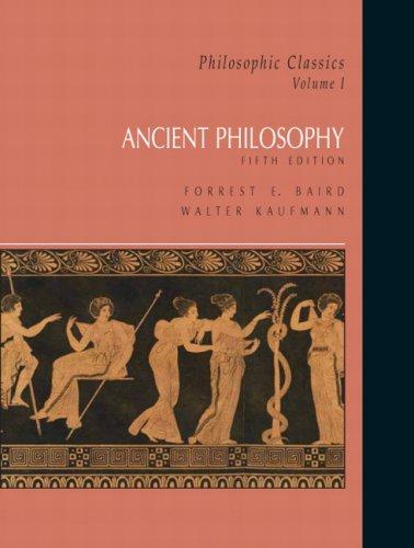 Cover for Philosophic Classics, Vol. I