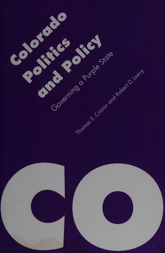 Cover for Colorado politics and policy