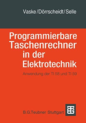 Cover for Programmierbare Taschenrechner in der Elektrotechnik