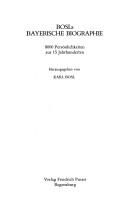 Cover for Bosls Bayerische Biographie