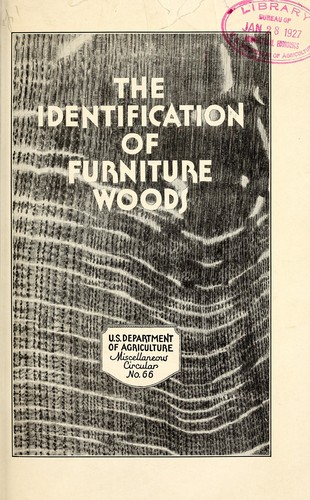 Cover for The identification of furniture woods