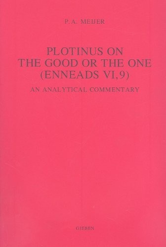 Cover for Plotinus on the Good or the One (Enneads VI, 9)