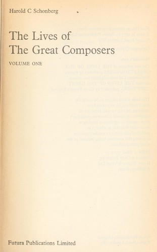 Cover for The lives of the great composers