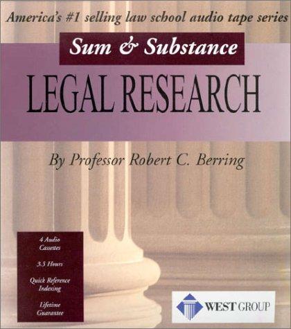 Cover for Legal Research 
