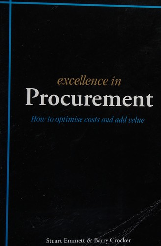 Cover for Excellence in procurement