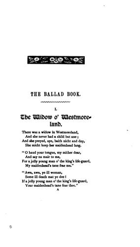 Cover for The Ballad Book