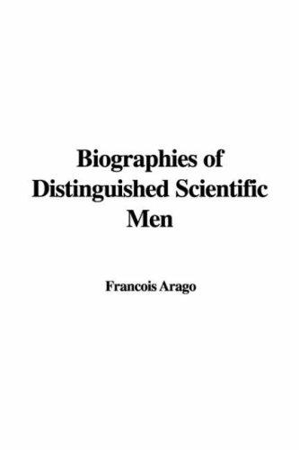 Cover for Biographies of Distinguished Scientific Men