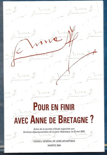 Cover for Pour en finir avec Anne de Bretagne?