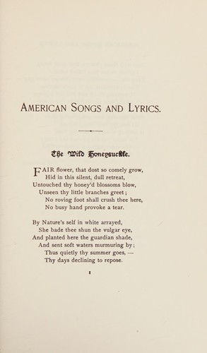 Cover for The golden treasury of American songs and lyrics.