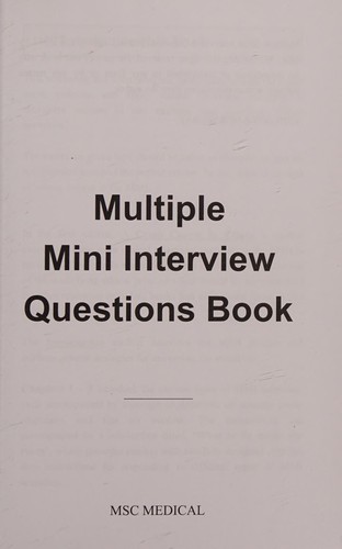Cover for Multiple mini interview questions book
