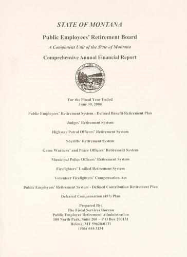 Cover for Comprehensive annual financial report