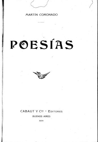 Cover for Poesías