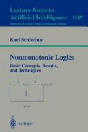 Cover for Nonmonotonic logics