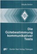 Cover for Die Gütebestimmung kommunikativer Tests