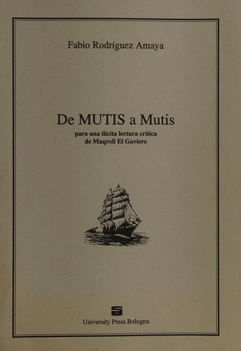 Cover for De MUTIS a Mutis