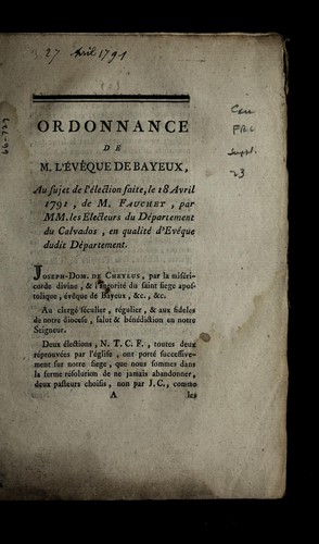 Cover for Ordonnance