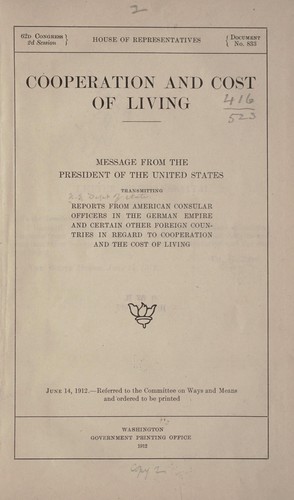 Cover for Cooperation and cost of living