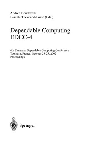 Cover for Dependable computing EDCC-4