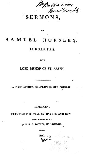 Cover for Sermons