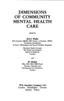 Cover for Dimensions of Community Mental Health Care