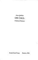Cover for On call