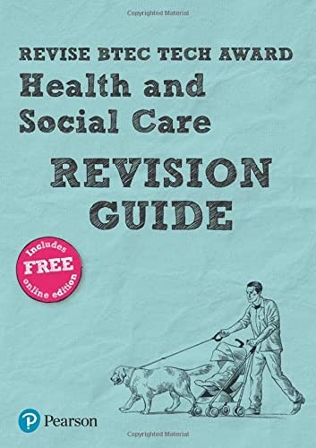 Cover for Pearson REVISE BTEC Tech Award Health and Social Care Revision Guide