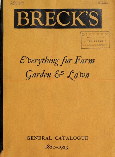 Cover for Breck's everything for farm, garden & lawn