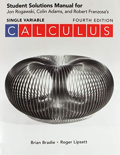 Cover for Student Solutions Manual for Calculus