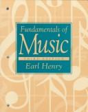 Cover for Fundamentals of music