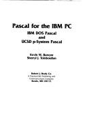 Cover for Pascal for the IBM PC