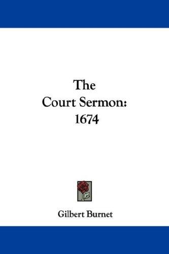 Cover for The Court Sermon