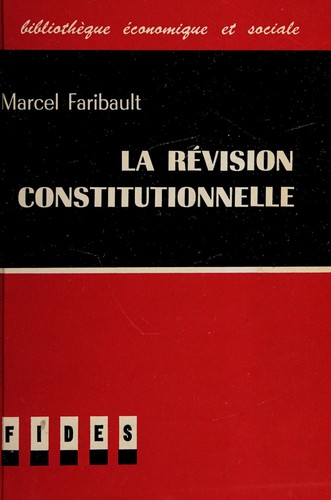 Cover for La révision constitutionnelle