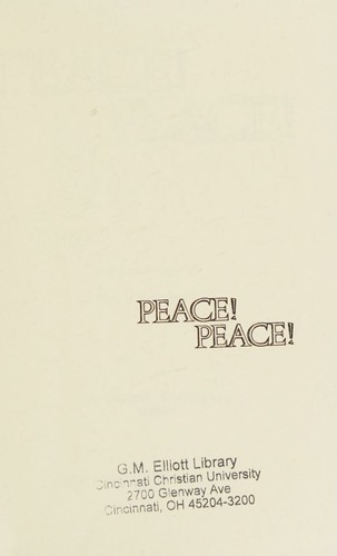 Cover for Peace! Peace!