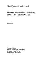 Cover for Thermal-mechanical modelling of the flat rolling process