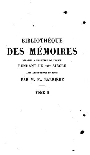 Cover for Mémoires secrets sur le règne de Louis XIV, la régence et le règne de Louis XV