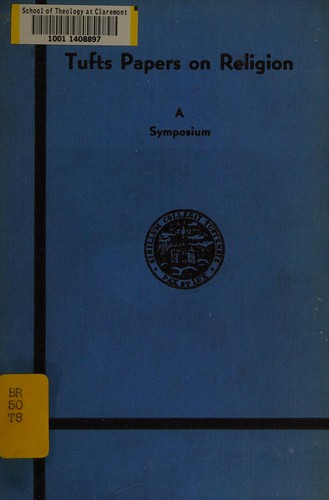 Cover for Tufts papers on religion