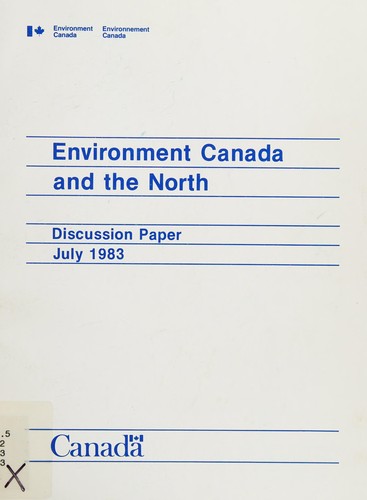 Cover for Environment Canada and the North