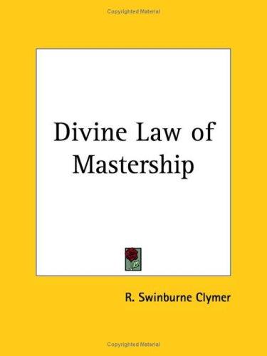 Cover for Divine Law of Mastership