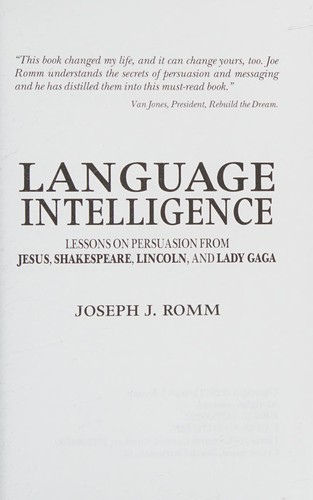 Cover for Language intelligence