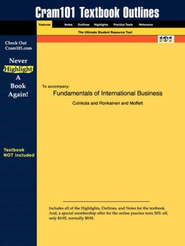 Cover for Fundamentals of International Business (Cram101 Textbook Outlines - Textbook NOT Included)