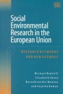 Cover for Social environmental research in the European Union