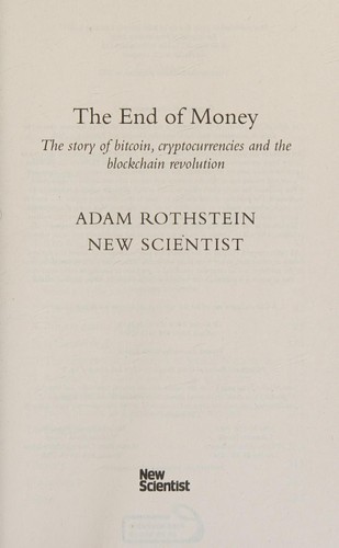 Cover for End of Money