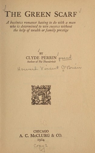 Cover for The green scarf