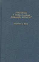 Cover for Apartheid